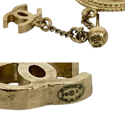 Chanel Vintage Coco Mark Coin Motif Earrings Accessories Women's 15BP