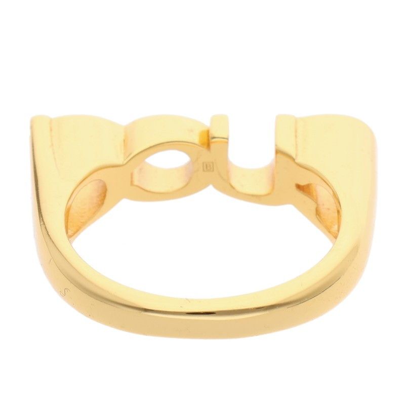 Gucci 773855 Logo Ring Men's M 15.5
