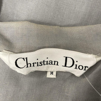 Dior/christian Dior Jacket Size M Women - Gray Long Sleeves / Linen / Spring