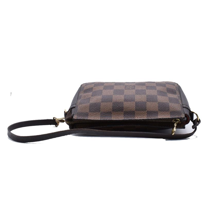 Louis Vuitton Handbag Trousse Makeup Damier Ebène Brown N51982 39ka888