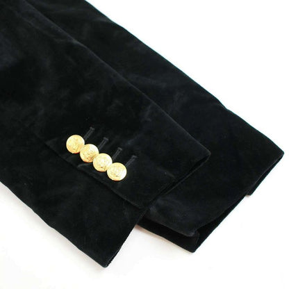 Celine 21aw Chass Eur Jacket Velvet Jacket 2v81d226d Black 40