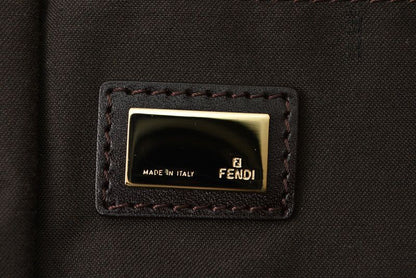 Fendi Tote Shopping Bag Zucchino Fendi Bag Zucca Pattern Brown