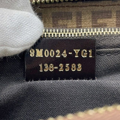 Fendi Round Zipper Long Wallet Brown Zucchino 8m0024