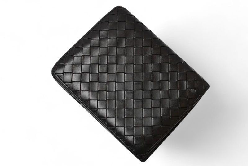 Bottega Veneta Wallet Bottega Veneta Fold Wallet Intrecciato Black 169731