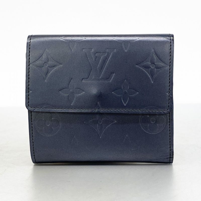 Louis Vuitton Trifold Wallet Monogram Matte Porte Monnaie Vivier Carte Cles Di