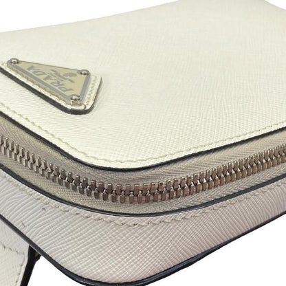 Prada 2vz039 Shoulder Bag Body Bag Mini Bag Triangle Logo Leather White