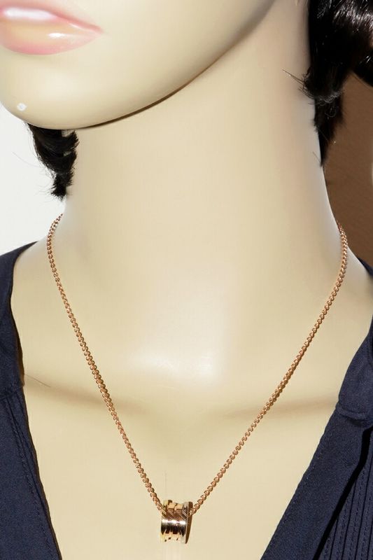 Bulgari Pendant Necklace Bzero1 18K Yellow Gold 18K White Gold 18K Pink Gold