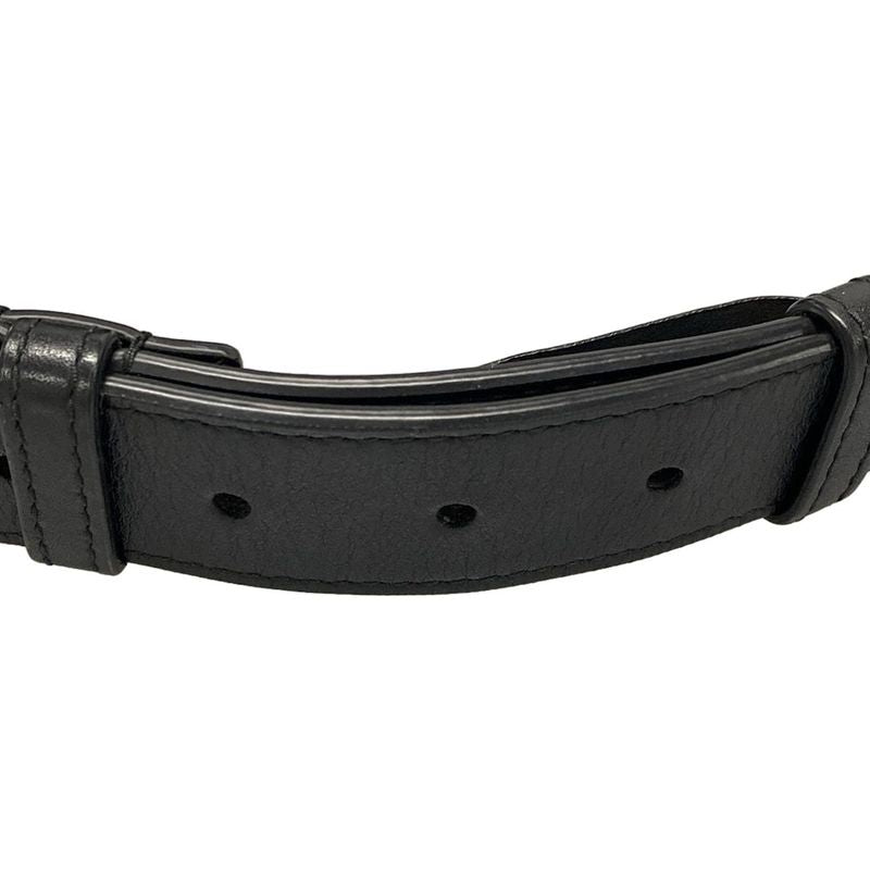 Gucci GG Marmont Waist Pouch Black Leather 476434