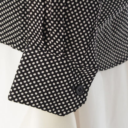 Celine Dotted Viscose Long Sleeved Shirt 20zx4178d Black