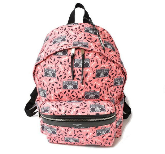 Saint Laurent Backpack Saint Laurent Bag Canvas Music Pink 534967 Hpm1f 5563