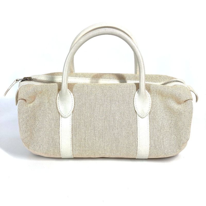 Hermes Handbag Porochon Mademoiselle Toile Ashe Beige