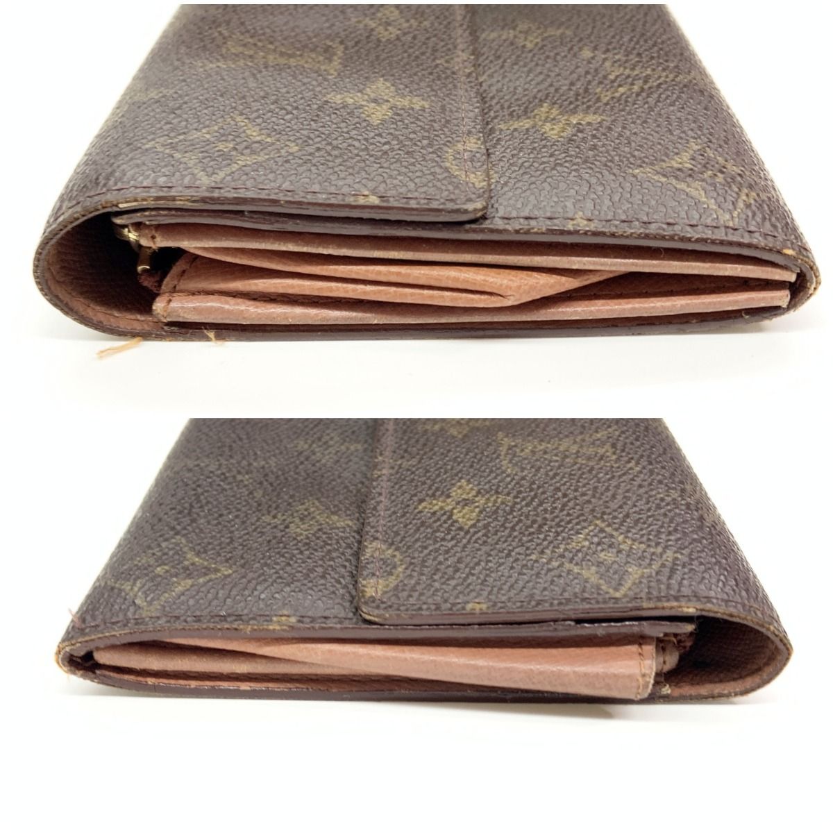 Louis Vuitton Monogram Pochette Porte Monet Credit Bifold Long Wallet M61725