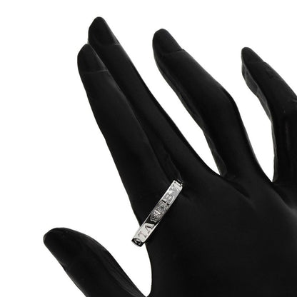 Bvlgari Bulgari Double Logo 1P Diamond Ring 18K White Gold Unisex