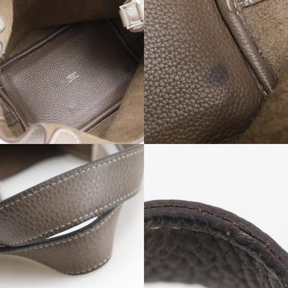 Hermes Picotin Lock 18 PM Taurillon Clemence Etoupe □L Ladies Handbag