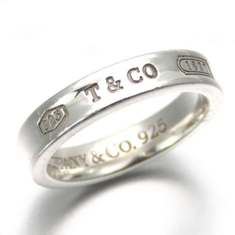 Tiffany & Co Ring 1837 Silver 925 Approx 3.9g Silver Simple Accessory Ladies