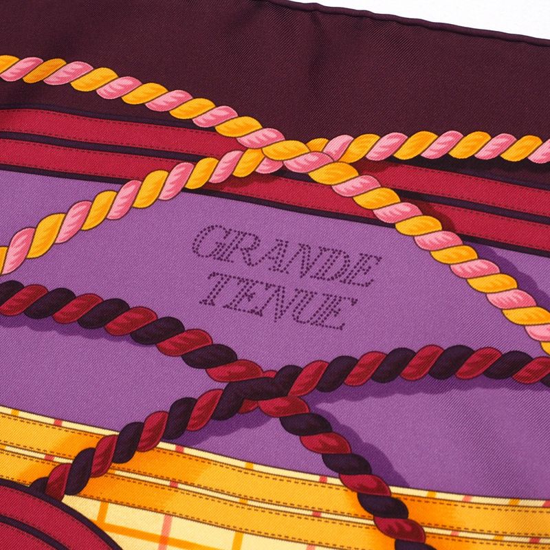 Hermes Grande Tenue Horse Ceremonial Dress Carré 90 Scarf Made In France