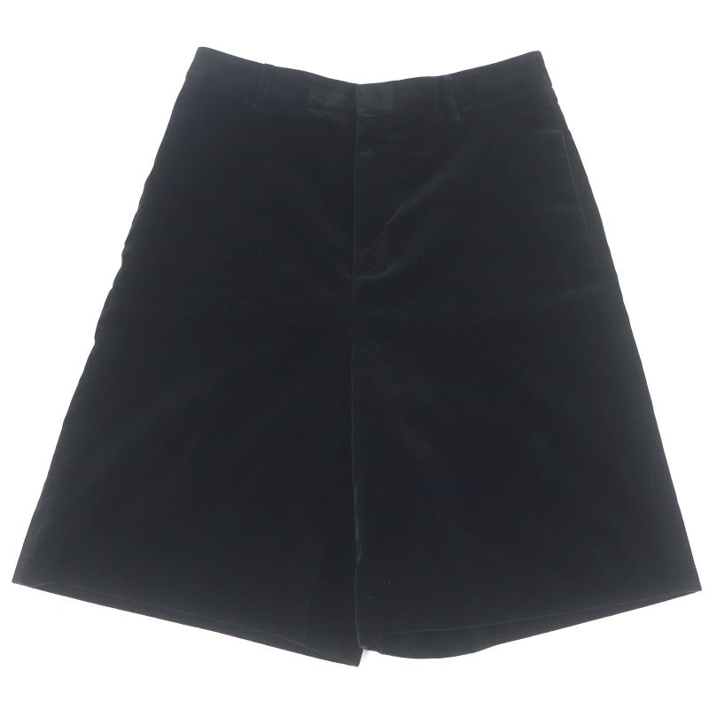 Celine 2p443226d Velour Bermuda Pants Shorts Half Pants Black 40 Made In Italy