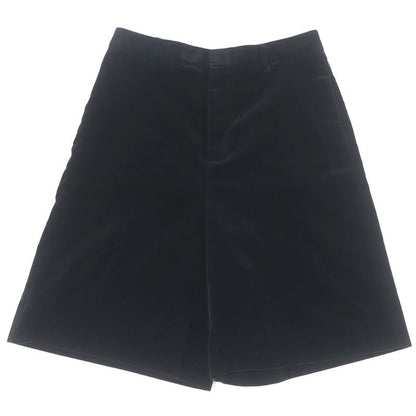 Celine 2p443226d Velour Bermuda Pants Shorts Half Pants Black 40 Made In Italy