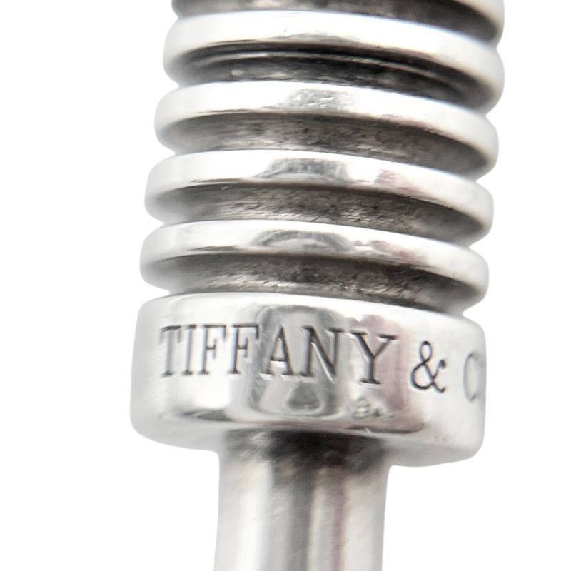 Tiffany & Co Surfer Paloma Grube Necklace Black Unisex Rubber Silver