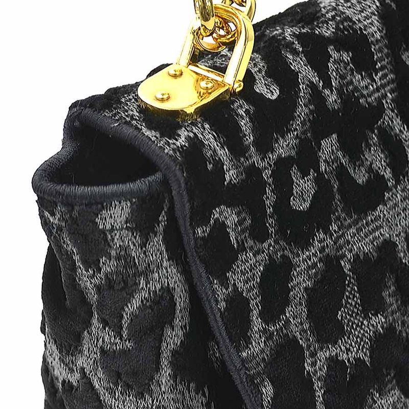 Christian DIOR Shoulder Bag Leopard Caro