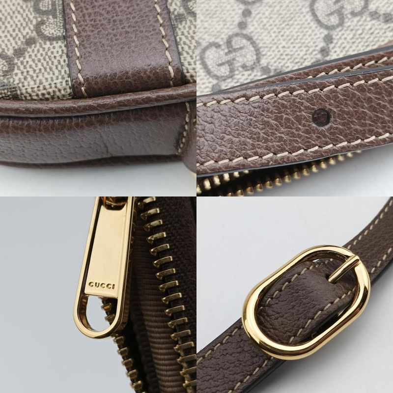 Gucci Ophidia Brown X Green X Red PVC Coated Canvas X Leather 598664