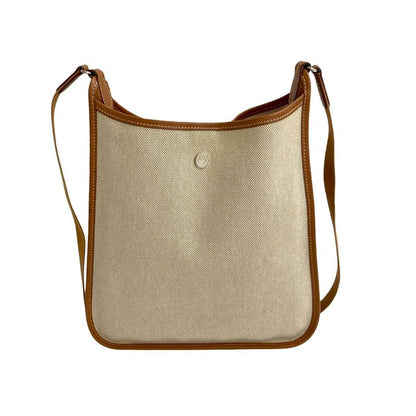 Hermes Hermes Vespa PM Toile Ash Buffalo Leather