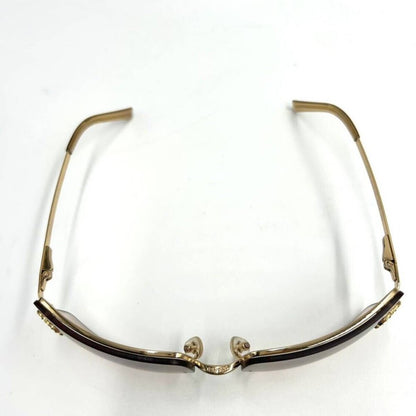 Chanel Vintage Sunglasses Rhinestone CC Logo Rimless Gradient Gold Y2K