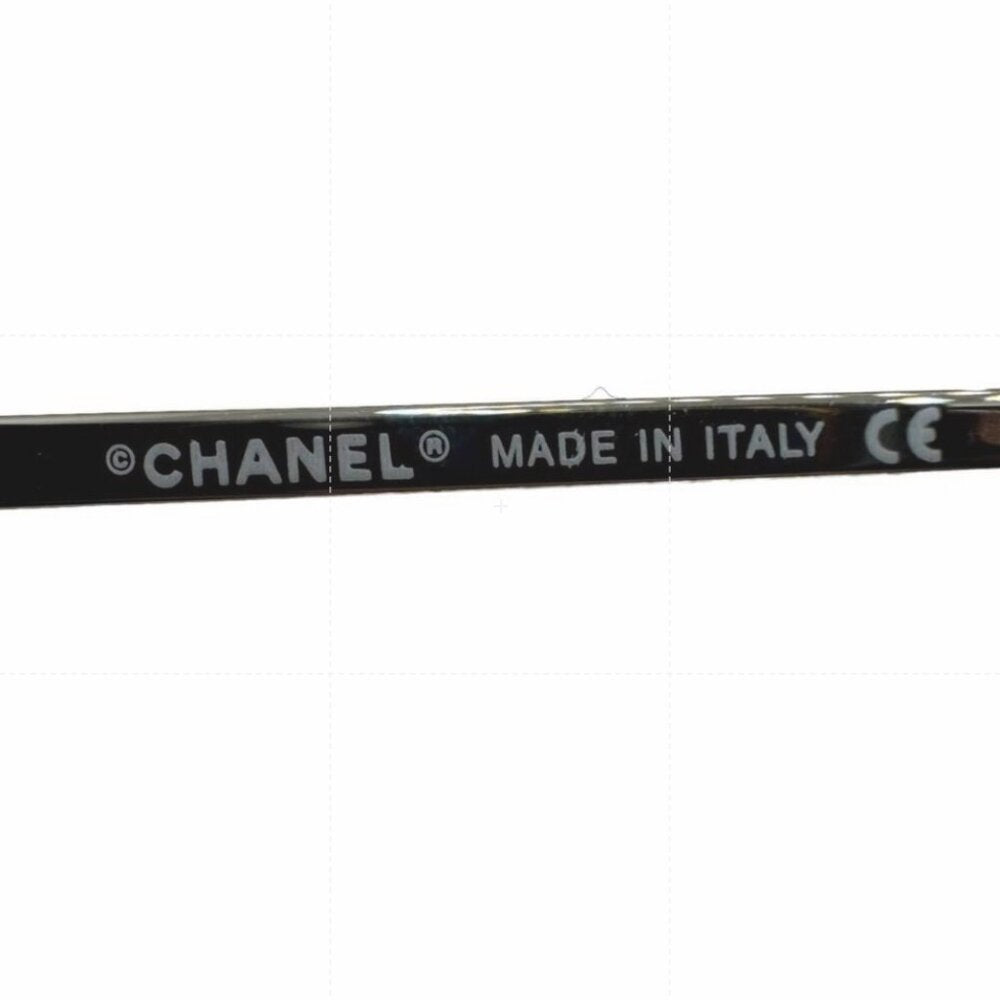 Chanel Vintage Sunglasses Rhinestone CC Logo Rimless Gradient Iridescent