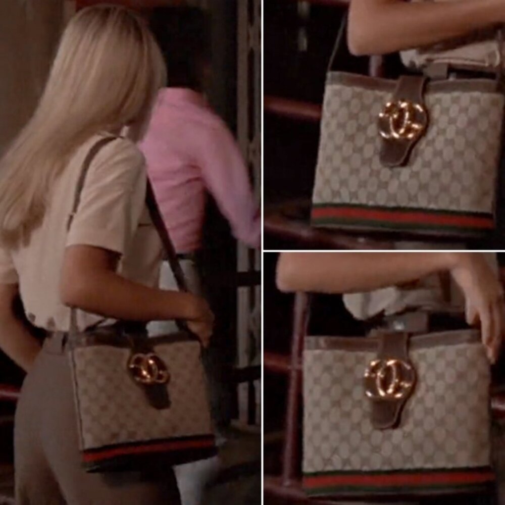 Authentic Gucci GG Sherry Canvas Ophidia Crossbody Shoulder Bag Messenger Tote