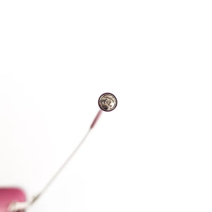 Chanel Vintage Sunglasses Rhinestone CC Logo Rimless Gradient Iridescent