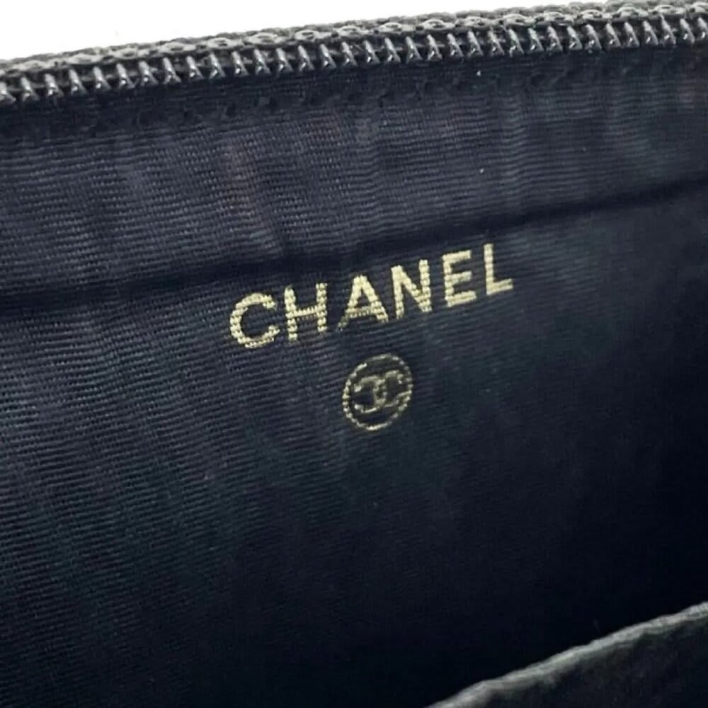 Chanel CC Vintage Caviar Timeless Coin Purse Pouch Key Chain Charm Bag