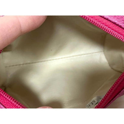 Authentic CHANEL CC Caviar Leather Coin Case Cosmetic Makeup Case Pouch Pink