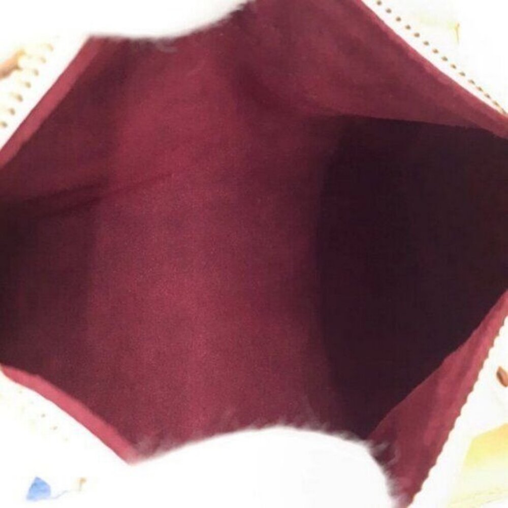 Authentic Louis Vuitton Mini Nano Speedy Monogram Multicolor Sac Bag HL White