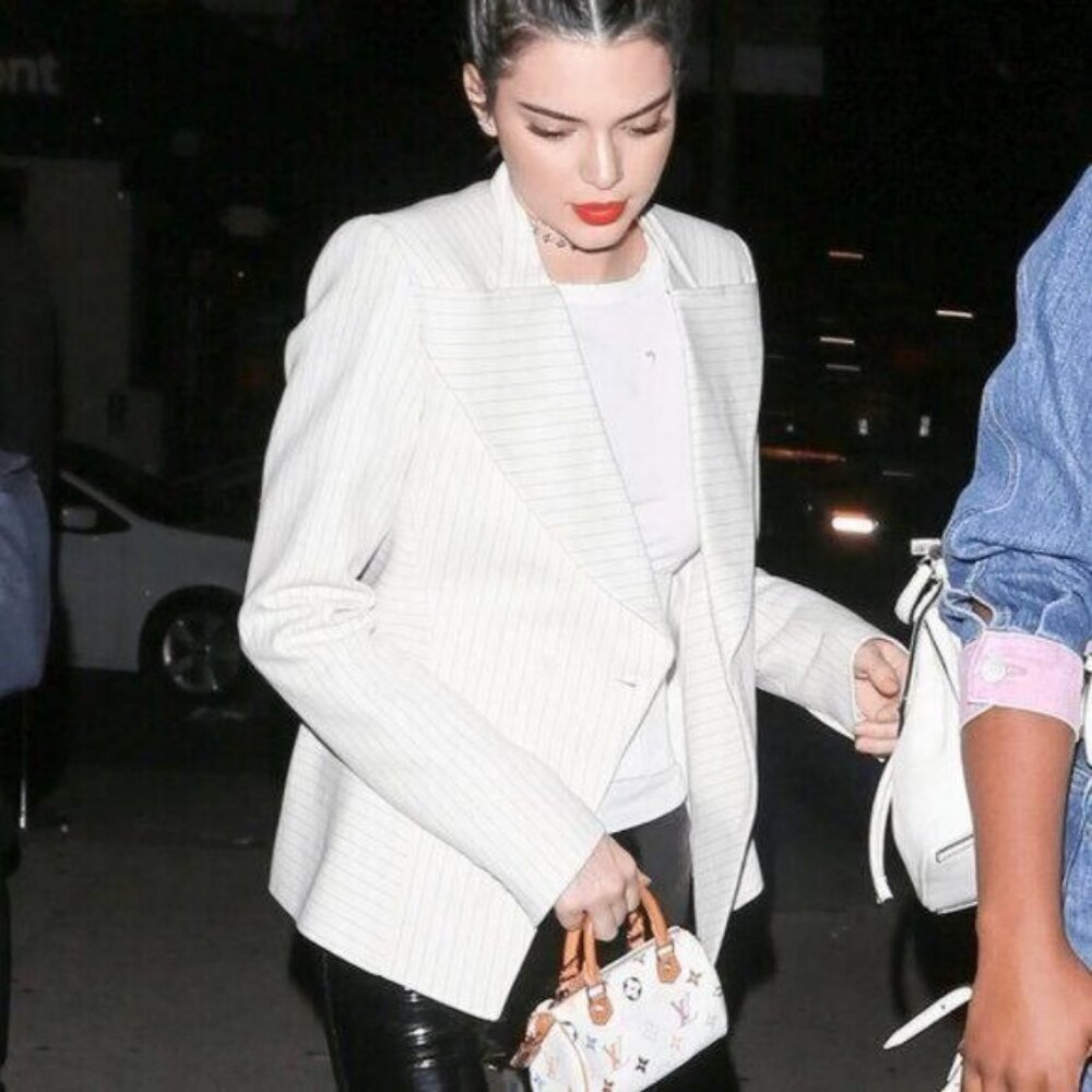 Authentic Louis Vuitton Mini Nano Speedy Monogram Multicolor Sac Bag HL White