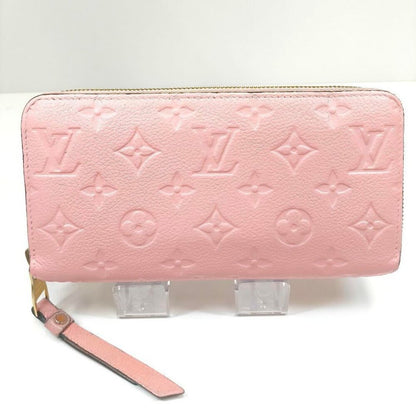 Louis Vuitton Monogram Empreinte Leather Zippy Long Wallet Rose Poudre Pink