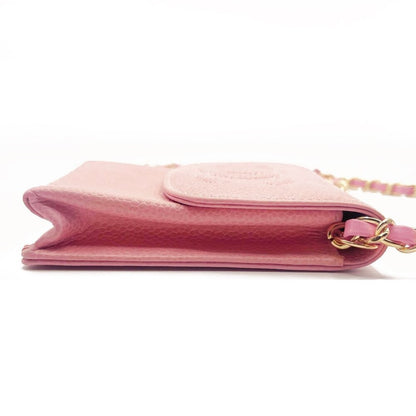 Chanel Vintage Mini Flap Caviar Leather Pouch Cigarette Case Crossbody