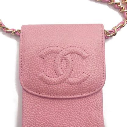 Chanel Vintage Mini Flap Caviar Leather Pouch Cigarette Case Crossbody