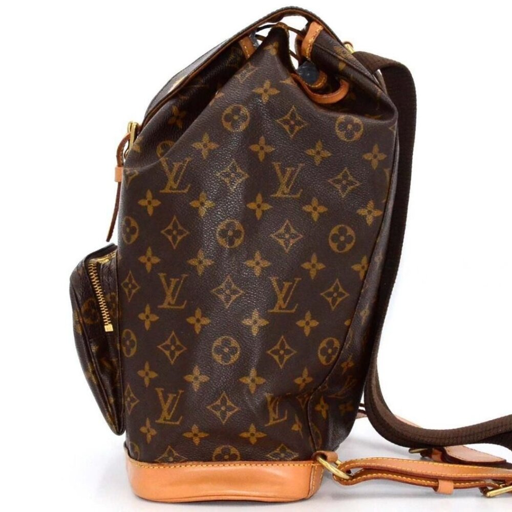 Authentic Louis Vuitton Monogram Montsouris GM Backpack Bag LV