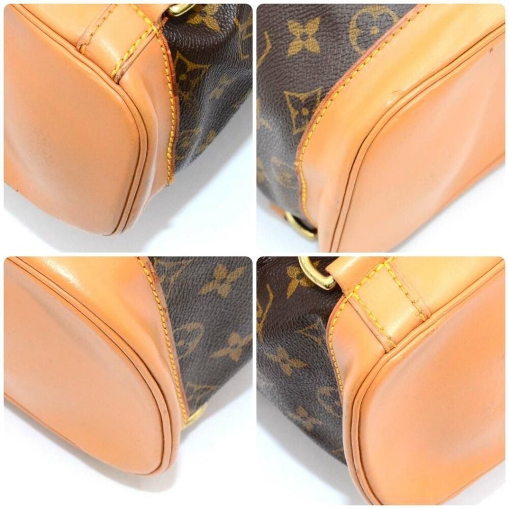 Authentic Louis Vuitton Monogram Montsouris GM Backpack Bag LV