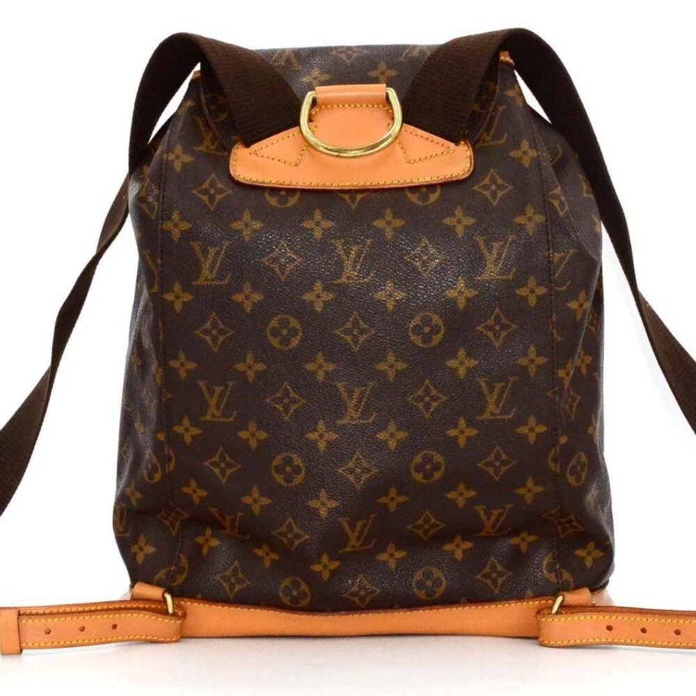 Authentic Louis Vuitton Monogram Montsouris GM Backpack Bag LV