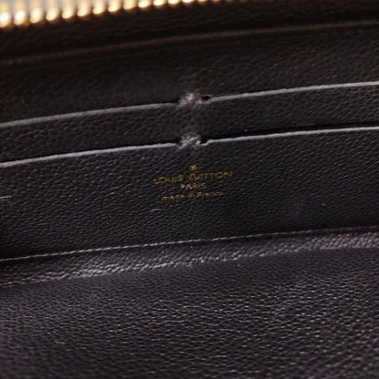 Louis Vuitton Monogram Empreinte Leather Zippy Long Wallet Black