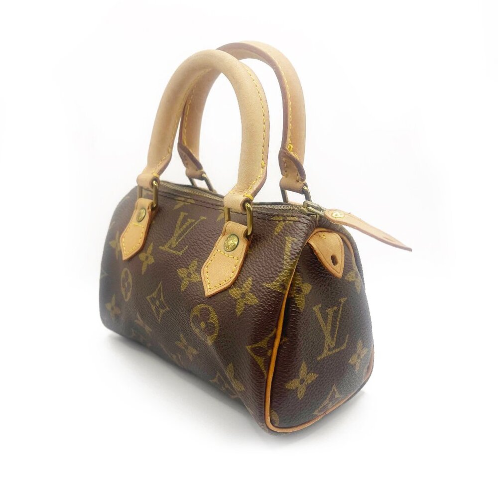 Authentic Louis Vuitton Monogram Mini Sac HL Speedy Nano Bag Vintage Purse Y2K