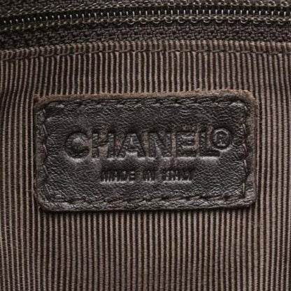 Chanel CC Wild Stitch Vintage Quilted Bowler Hand Bag Lambskin