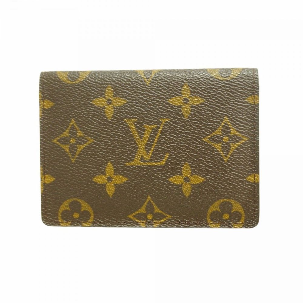 Louis Vuitton Monogram Porte 2 Carte Vertical Card Case M60533 Brown Men's Wome