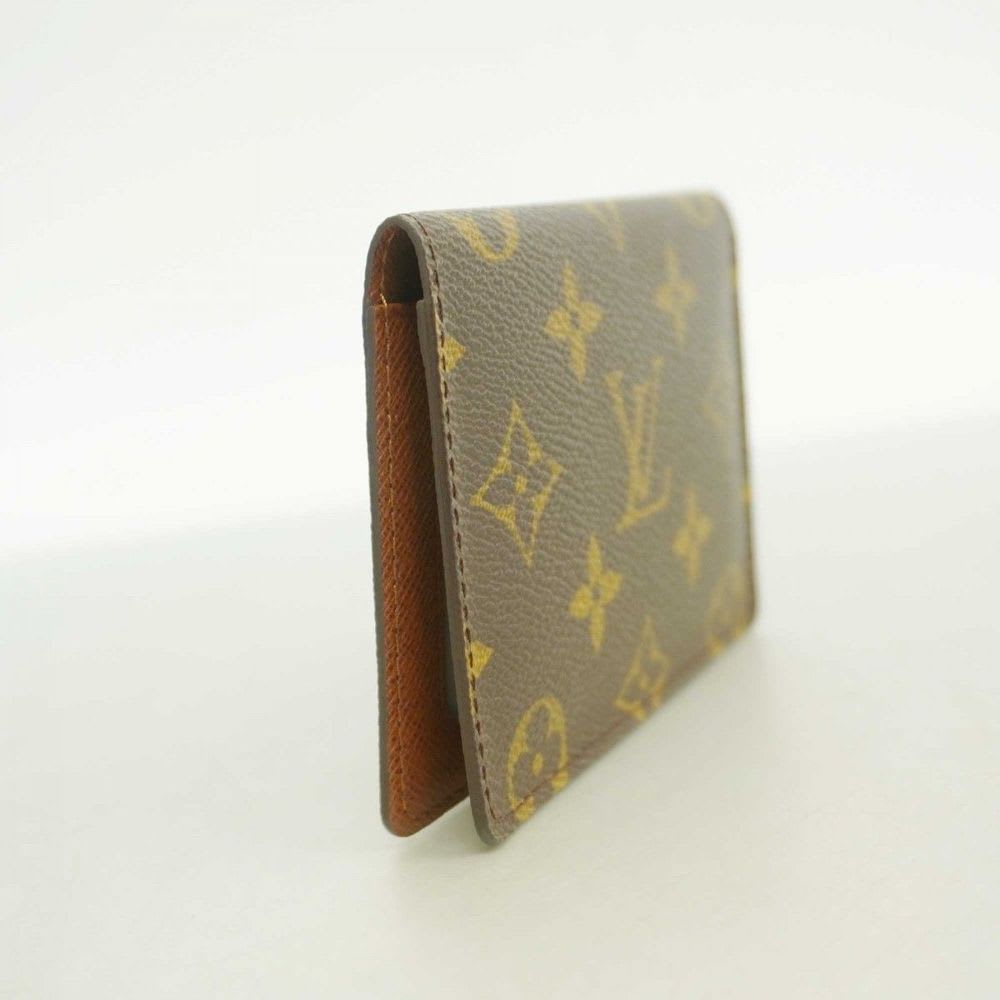 Louis Vuitton Monogram Porte 2 Carte Vertical Card Case M60533 Brown Men's Wome