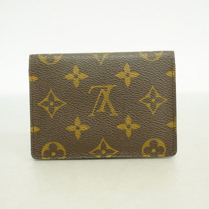 Louis Vuitton Monogram Porte 2 Carte Vertical Card Case M60533 Brown Men's Wome