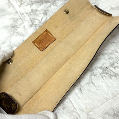 Louis Vuitton Accessory Case Monogram Dark Brown Light Necklace