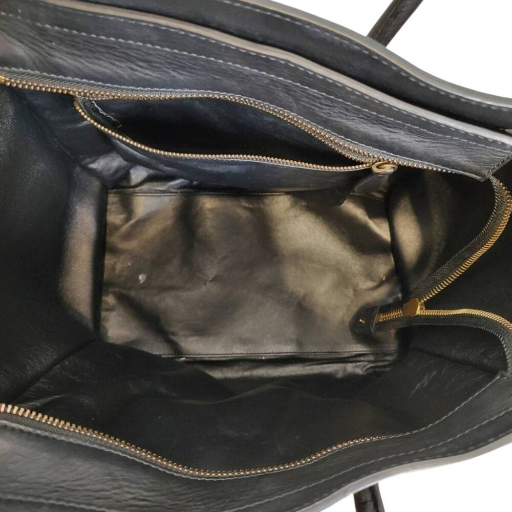 Celine Luggage Phantom Shopper Tote Bag F Black Purse