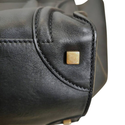 Celine Luggage Phantom Shopper Tote Bag F Black Purse