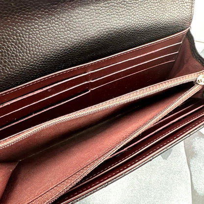 Authentic Chanel CC Classic Caviar Flap Wallet Chain Shoulder Crossbody Black